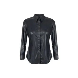 Elisabetta Franchi Dames, Blouses & Shirts, Zwart, Maat: XL
