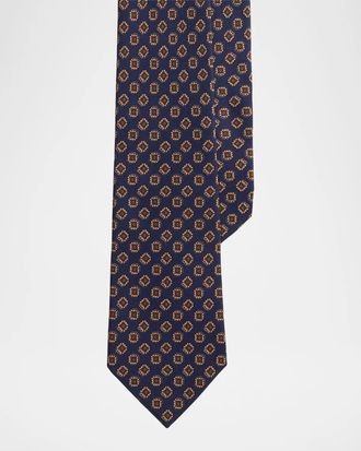 Polo Ralph Lauren Men & apos;s Geometric Jacquard Silk Tie