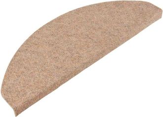 vidaXL Stair Mats Self-adhesive 30 pcs Beige 65x22.5x3.5 cm Vidaxl