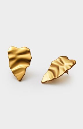 Katie Loxton Molten Heart Oversized Earrings in Gold Coated at Nordstrom