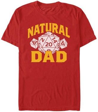 Dungeons & Dragons Mens Dungeons & Dragons Natural Twenty Dad T Shirt in Red at Nordstrom, Size Xxx-Large
