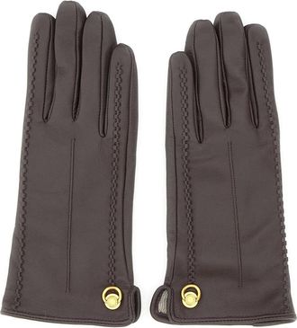 Gianni Chiarini Handschoenen - Dames - Handschoenen - Bruin - M - Leer - Accessoires