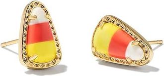 Kendra Scott Candy Corn Stud Womens Earrings Earring Gold Candy Corn Magnesite, Brass