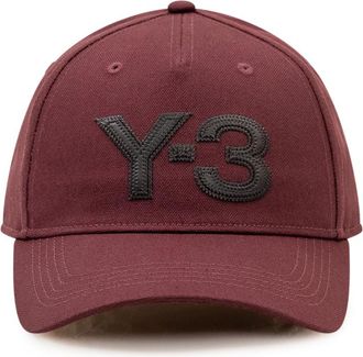 Yohji Yamamoto Maroon Logo Baseball Hat