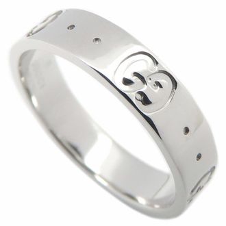 Gucci Icon White Gold (18K) Band Ring (Pre-Owned)