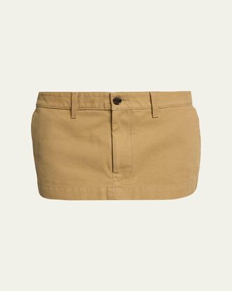 Balenciaga Cotton Canvas Mini Skirt