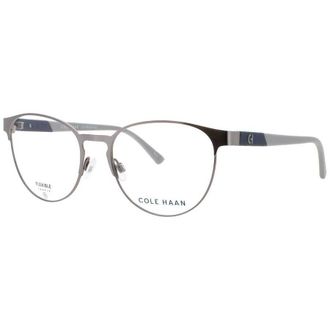 Cole Haan Unisex Gunmetal Rectangular Eyeglass Frames Ch-Ch4522-033-53
