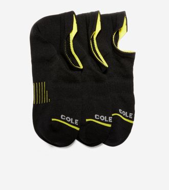 Cole Haan Womens Zer&oslash;grand 3-pair Liner Socks - Black