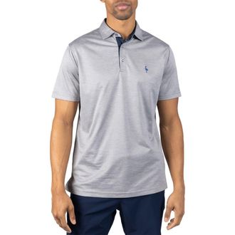 Tailorbyrd M&eacute;lange Mesh Performance Polo in Pebble Grey at Nordstrom Rack, Size Xx-Large