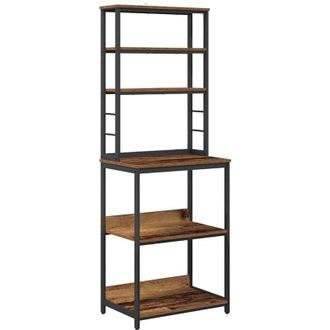 vidaXL Kitchen Shelf Old Wood 60 x 40 x 168 cm Engineered Wood vidaXL