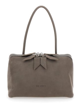 The Attico Grey LAltra Di Milano Large Shoulder Bag