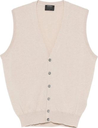 Dell'Oglio Mouwloos vest - Beige