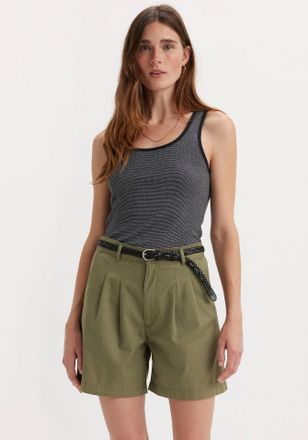 Levi's Shirttop LEVIS ESSENTIAL RIB TANK, Damen, Gr. XS (34), grau (caraway stripe cavia), Feinstrick, Obermaterial: 100% Baumwolle, gestreift, figurbetont, 