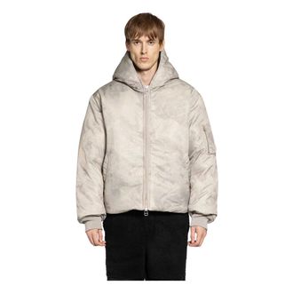 OAMC Oamc, Jassen, Heren, Beige, M, Leer, Peacemaker Jacket