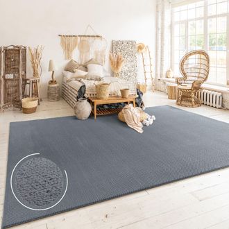 Paco Home Alfombra Salon De Habitacion Pelo Corto Motivo Boho Chic Motivo Nordica Antracita, 120x160 Cm - Paco Home