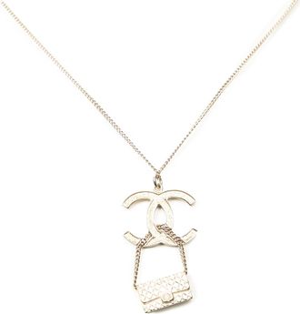 Chanel CC Flap Bag Pendant Necklace Ketting