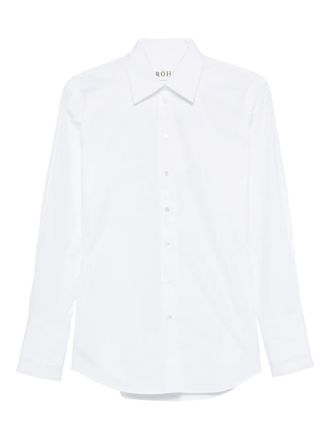 R&oacute;he polo-collar shirt - White
