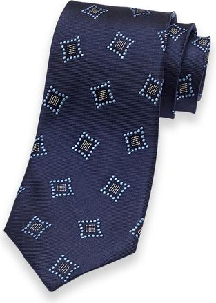 Paul Fredrick Medallion Woven Silk Tie
