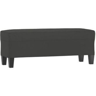 vidaXL vidaXL Panca grigio scuro 100x35x41 cm in Microfibra