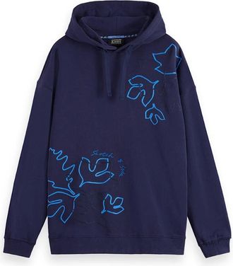Scotch & Soda Heren, Sweatshirts & Hoodies, Blauw, Maat: XL Katoen