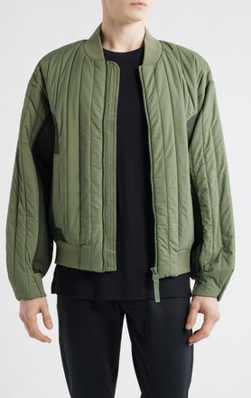 Rains Koya Vision Quilted Bomber Jacket in Well at Nordstrom, Size X-Large