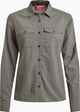 Craghoppers Womens Craghoppers Womens/Ladies Loukkos Nosilife Long-Sleeved Shirt - Green - Size: 20