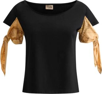 Alviero Martini 1A Classe Mujer, Camisetas, Negro, Talla: L