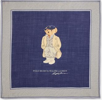Polo Ralph Lauren Kleines Halstuch aus Wolle und Seide Fall Polo Bear