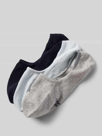 Calvin Klein Socken mit Logo-Stitching Modell Footie im 3er-Pack in Hellblau, Größe 35-38