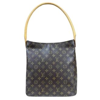 Louis Vuitton Pre-owned Monogram Shoulder Bag - Dames - Pre-owned - Bruin - Maat: ONE Size Leer