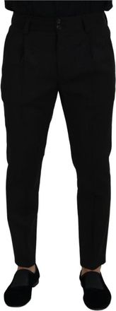 Dolce & Gabbana Suit Broeken - Heren - Nette broeken - Zwart - M - Wol - Broeken