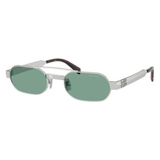 Miu Miu Sunglasses, unisex, Gray, Size: 52 MM Oval Sunglasses