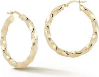 Glaze Jewelry Twisted Hoop Earrings in Gold at Nordstrom Rack
