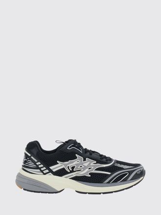 Amiri M-Tech Bicolour Leather and Mesh Trainers with Applied Logo