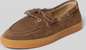 Copenhagen Schn&uuml;rschuhe aus echtem Leder in Camel, Gr&ouml;&szlig;e 36