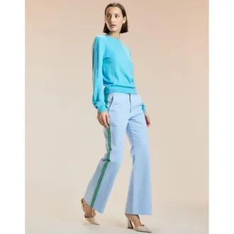Cynthia Rowley Cotton Cropped Flared Pants