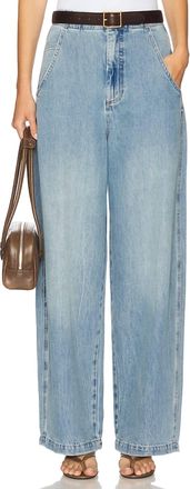 Pistola Denim Ottie High Rise Bowed Leg Jean In Qualifier