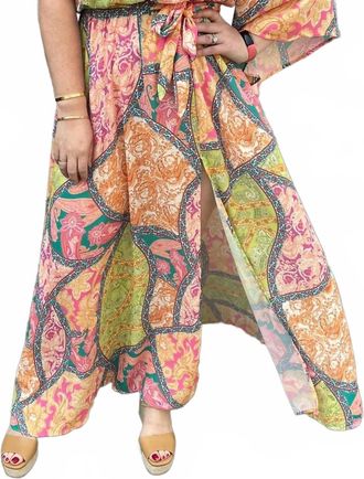 Flying Tomato Morrocan One Shoulder Dress In Multi