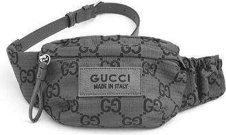 Gucci Gray Polyester Sling Bag (Pre-Owned)