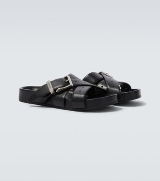 Balenciaga Belt leather mules