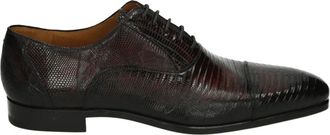 Magnanni Bruine Zakelijke Lage Herenschoenen - Heren - Veterschoenen - Bruin - 44 EU - Leer - Schoenen