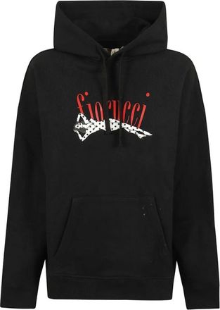 Fiorucci Sweaters Zwart - Dames - Hoodies - Zwart - S - Katoen - Hoodies & sweatvesten