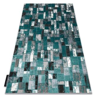 RugsX Tappeto De Luxe Moderno 6768 Geometrico - Structural Verde / Antracite Green 200x290 Cm