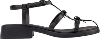 Camper Dana Sandaal - Dames - Sandalen - Zwart - 37 EU - Leer - Schoenen