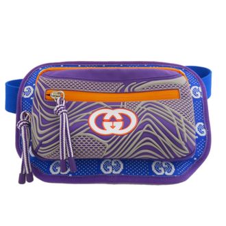 Gucci Blue Orange Purple Nylon Fanny Pack (Pre-Owned)