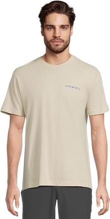 O'Neill Stacked Shirt Mens T Shirt Light Khaki : SM, Cotton