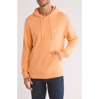 BOSS Wetalk Cotton Pullover Hoodie in Pastel Orange at Nordstrom Rack, Size Large