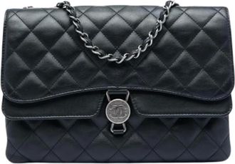 Chanel Pre-owned Borsa a Spalla in Pelle dAgnello Trapuntata Vintage - - Pre-owned - Donna - Nero - ONE SIZE