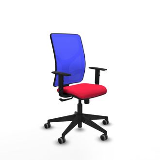Piqueras y Crespo Silla De Oficina Piqueras Y Crespo Motilla Azul Malla Rojo
