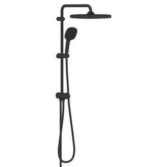GROHE Vitalio Comfort 250 QuickFix Regendoucheset - 25cm - hoofddouche - vierkante handdouche - 2 straalsoorten - matte black (mat zwart)